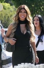 TERESA GIUDICE on the Set of Extra at Universal Studios 10/23/2017