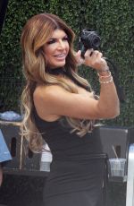 TERESA GIUDICE on the Set of Extra at Universal Studios 10/23/2017