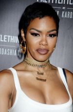 TEYANA TAYLOR at Prettylittlething by Kourtney Kardashian Launch in Los Angeles 10/25/201