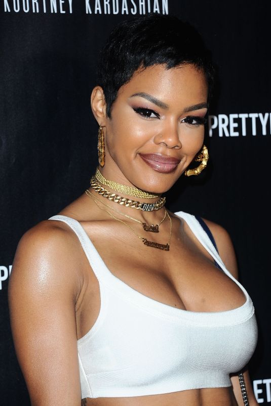TEYANA TAYLOR at Prettylittlething by Kourtney Kardashian Launch in Los Angeles 10/25/201