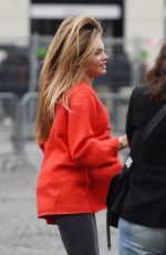 THYLANE BLONDEAU Out at Paris Fashion Week 10/01/2017