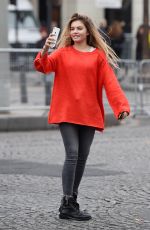 THYLANE BLONDEAU Out at Paris Fashion Week 10/01/2017