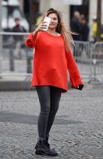 THYLANE BLONDEAU Out at Paris Fashion Week 10/01/2017
