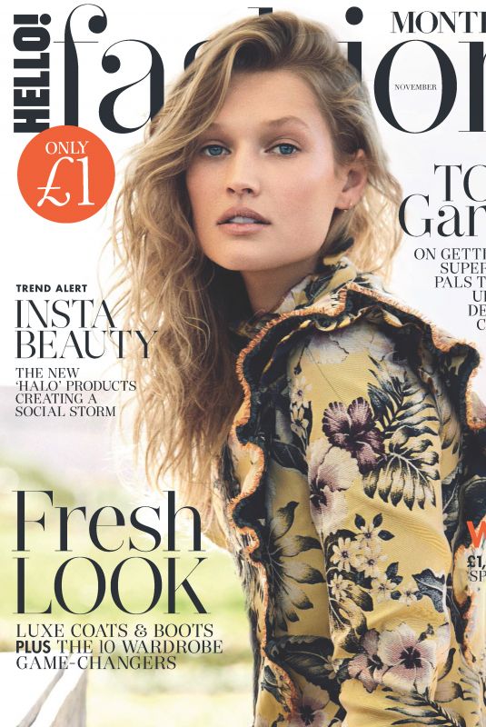 TONI GARRN in Hello Fashion Monthly, November 2017 Issue