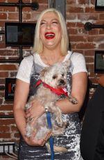 TORI SPELLING at Much Love Animal Rescue Spoken Woof in Los Angeles 10/07/2017