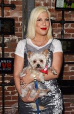 TORI SPELLING at Much Love Animal Rescue Spoken Woof in Los Angeles 10/07/2017