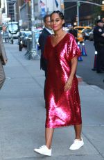 TRACEE ELLIS ROSS Arrives a Late Show with Stephen Colbert in New York 10/10/2017