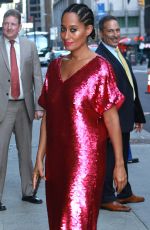 TRACEE ELLIS ROSS Arrives a Late Show with Stephen Colbert in New York 10/10/2017