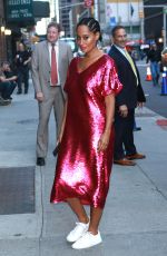 TRACEE ELLIS ROSS Arrives a Late Show with Stephen Colbert in New York 10/10/2017