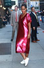 TRACEE ELLIS ROSS Arrives a Late Show with Stephen Colbert in New York 10/10/2017