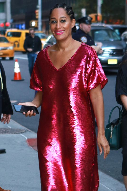 TRACEE ELLIS ROSS Arrives a Late Show with Stephen Colbert in New York 10/10/2017
