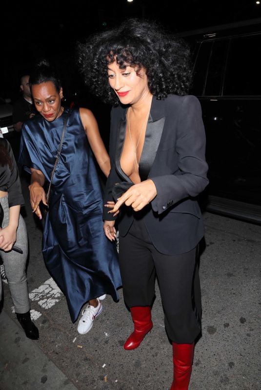 TRACEE ELLIS ROSS Arrives at Drake’s Birthday Party in West Hollywood 10/23/2017