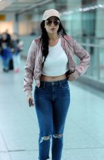TULISA CONTOSTAVLOS Leaves Customs in London 10/24/2017