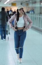 TULISA CONTOSTAVLOS Leaves Customs in London 10/24/2017