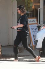 VANESSA HUDGENS Out Shopping in Studio City 10/09/2017