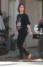 VANESSA HUDGENS Out Shopping in Studio City 10/09/2017