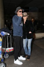 VANESSA PARADIS and Samuel Benchetrit at Los Angeles International Airport 10/27/2017