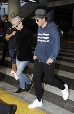 VANESSA PARADIS and Samuel Benchetrit at Los Angeles International Airport 10/27/2017
