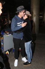 VANESSA PARADIS and Samuel Benchetrit at Los Angeles International Airport 10/27/2017