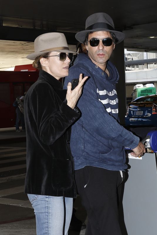 VANESSA PARADIS and Samuel Benchetrit at Los Angeles International Airport 10/27/2017