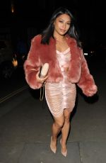 VANESSA WHITE Arrives at Her 28th Birthday Party in London10/28/2017