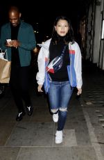 VANESSA WHITE at K-Way Flagship Store Opening in London 10/04/2017