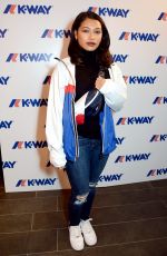 VANESSA WHITE at K-Way Flagship Store Opening in London 10/04/2017