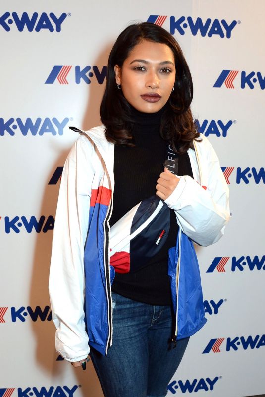 VANESSA WHITE at K-Way Flagship Store Opening in London 10/04/2017