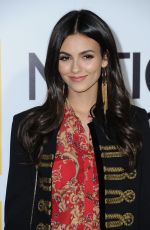 VICTORIA JUSTICE at Jane Premiere in Hollywood 10/09/2017