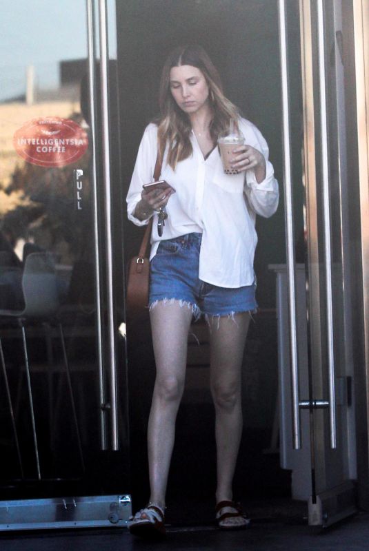 WHITNEY PORT in Denim Shorts Out in Los Angeles 10/23/2017