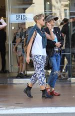 WINONA RYDER Sshopping at The Grove in Hollywood 10/03/2017