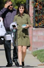 XOOEY DESCHANEL on the Set of New Girl in Los Angeles 10/26/2017