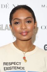 YARA SHAHIDI at Glamour’s The Girl Project Celebrating International Day of the Girl in New York 10/11/2017