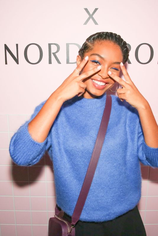 YARA SHAHIDI at Pop & Suki x Nordstrom Dinner in Los Angeles 10/12/2017