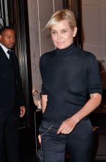 YOLANDA HADID Arrives at Her Daughter Bella