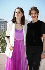 YULIYA SNIGIR and ANNA CHIPOVSKAYA at The Road to Calvary Photocall at Mipcom in Cannes 10/16/2017