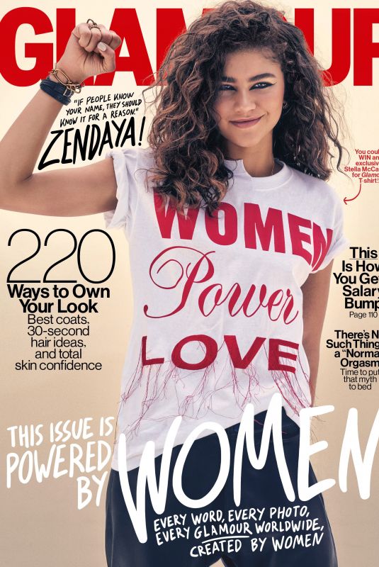 ZENDAYA COLEMAN for Glamour Magazine, November 2017