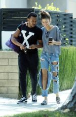 ZENDAYA COLEMAN Out with Her Brother Austin in Los Angeles 10/01/2017