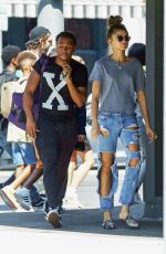 ZENDAYA COLEMAN Out with Her Brother Austin in Los Angeles 10/01/2017