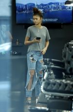 ZENDAYA COLEMAN Out with Her Brother Austin in Los Angeles 10/01/2017
