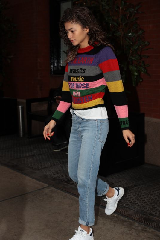 ZENDAYA Leaves Her Hotel in New York 10/26/2017