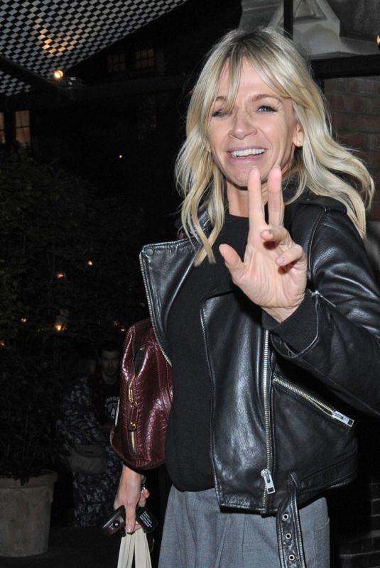 ZOE BALL at Chiltern Firehouse in London 10/30/2017
