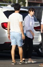 ZOEY DESCHANEL and Her Husband Jacob Pechenik Shopping for a New Car in Los Angeles 09/30/2017