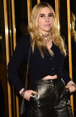 ZOSIA MAMET at V Magazine Dinner in Honor of Karl Lagerfeld in New York 10/23/2017