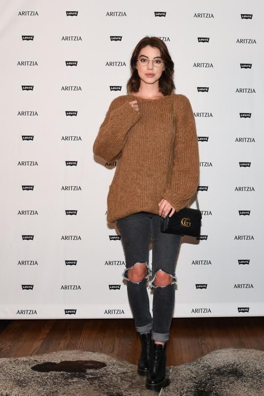 ADELAIDE KANE at Levi’s by Aritzia Collection Launch in Los Angeles 11/16/2017