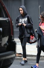 ADRIANA LIMA Leaves a Gym in New York 11/07/2017