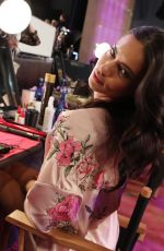 ADRIANA LIMA on the Backstage at 2017 VS Fashion Show in Shanghai 11/20/2017