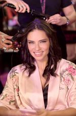 ADRIANA LIMA on the Backstage at 2017 VS Fashion Show in Shanghai 11/20/2017