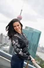 ADRIANA LIMA on the Set of a Photoshoot at Mandarin Oriental Hotel in Shanghai 11/18/2017