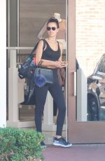 ALESSANDRA AMABROSIO Leaves Morning Workout in Brentwood 11/14/2017